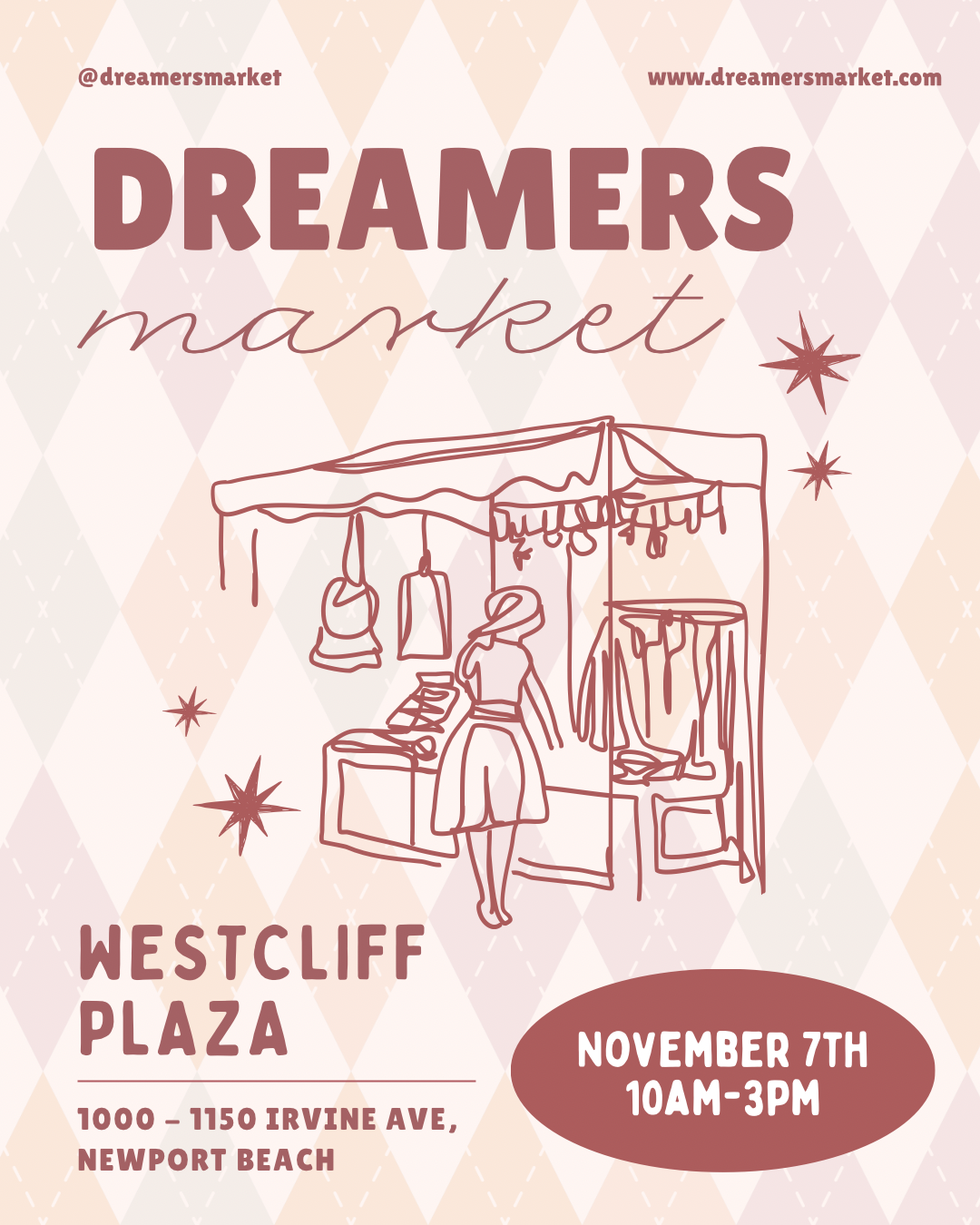 Event flyer for Westcliff Plaza - November 7th